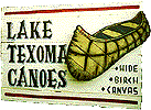 Large Lake Sign with Raised Cut-Out Canoe