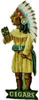 Cigar Indian Cut-Out Sign
