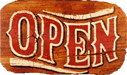 Antique Open Store Sign